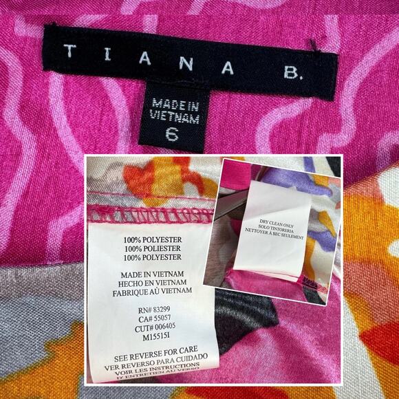 Y2k Bloomcore Floral Sheath Dress 6 Cap Sleeve Retro Glam Barbie Pink Statement - Picture 5 of 12